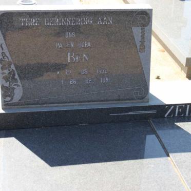 ZEILINGA Ben 1930-1991 &amp; Rina 1933-1989