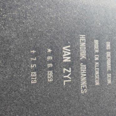 ZYL Hendrik Johannes, van 1959-1979