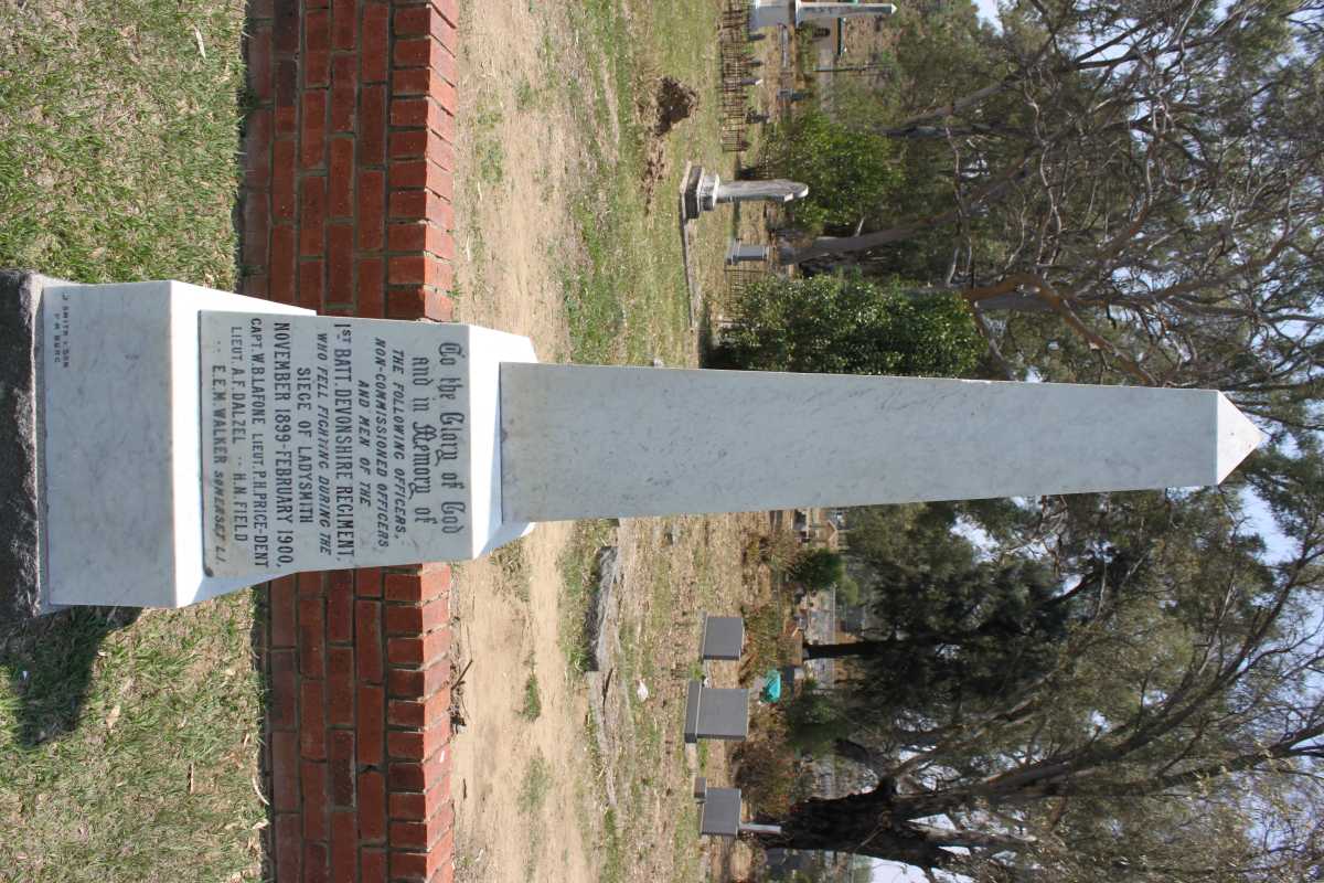 MEMORIAL 1ST. BATT. DEVONSHIRE REGIMENT