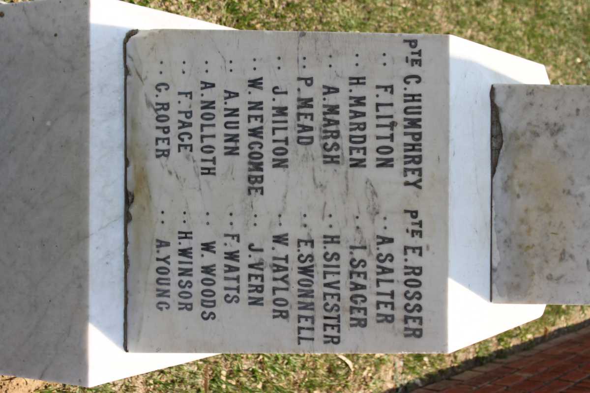 MEMORIAL 1ST. BATT. DEVONSHIRE REGIMENT