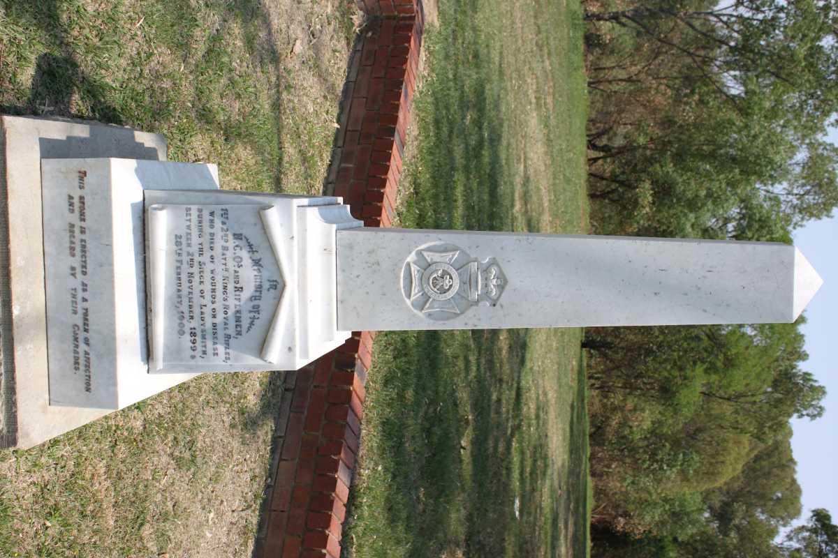 MEMORIAL  2nd BATT. KING’S ROYAL RIFLES