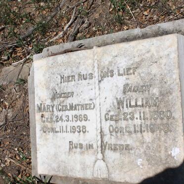 ? William 1860-1948 &amp; Mary MATHEE 1869-1938