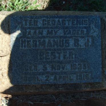 BESTER Hermanus B.J. 1835-1916