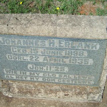 ERLANK Johannes H. 1898-1935