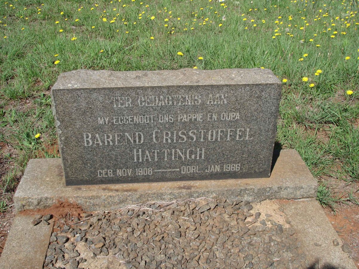 HATTINGH Barend Crisstoffel 1908-1966