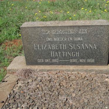 HATTINGH Elizabeth Susanna 1882-1956