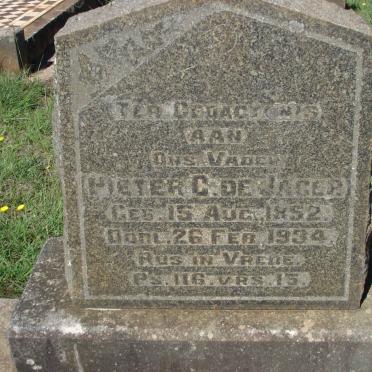 JAGER Pieter C., de 1852-1934