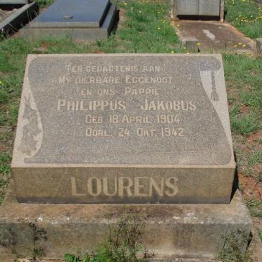 LOURENS Philippus Jakobus 1904-1942