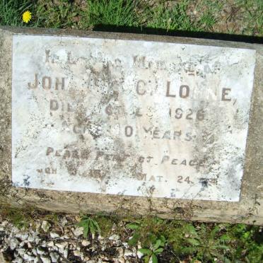 LOHNE Johanna C. -1926