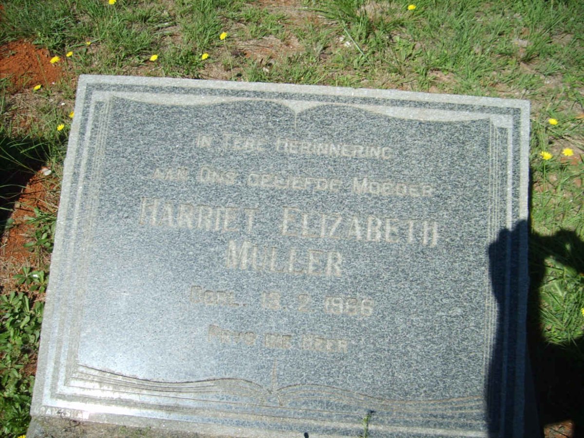 MULLER Harriet Elizabeth -1966