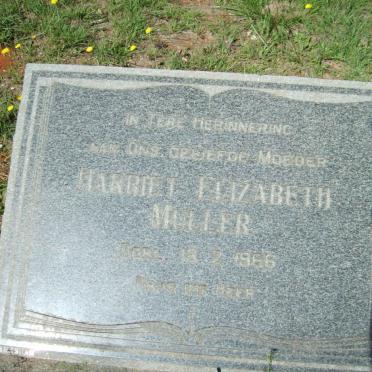 MULLER Harriet Elizabeth -1966