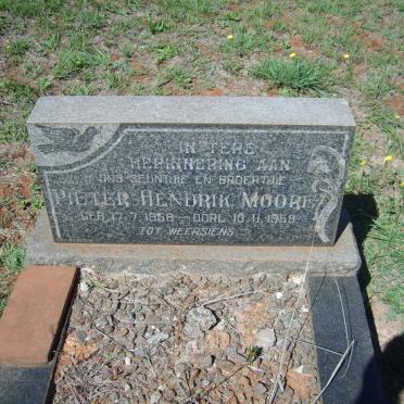 MOORE Pieter Hendrik 1958-1959