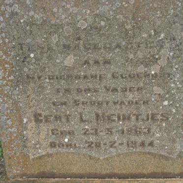 MEINTJES Gert L. 1863-1944