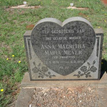 MEYER Anna Magritha nee SWANEPOEL 1876-1952