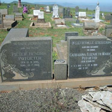 POTGIETER Pieter Hendrik 1895-1964 &amp; Catharina Elizabeth Maria STADLER 1912-1998