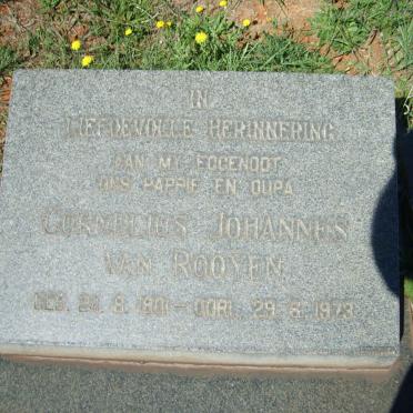 ROOYEN Cornelius Johannes, van 1901-1979