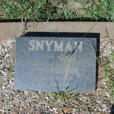 SNYMAN Marthinus