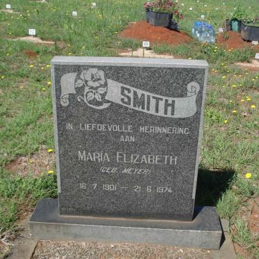SMITH Maria Elizabeth nee MEYER 1901-1974