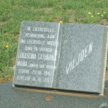 VILJOEN Lukascina Catharina Maria nee JANSEN VAN VUUREN 1943-1997