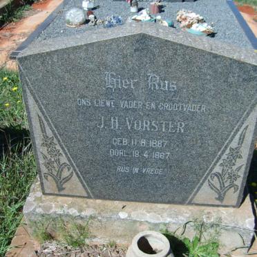 VORSTER J.H. 1887-1967