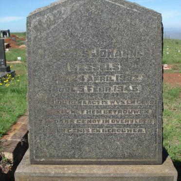 WESSELS Jacobus Johannes 1882-1945