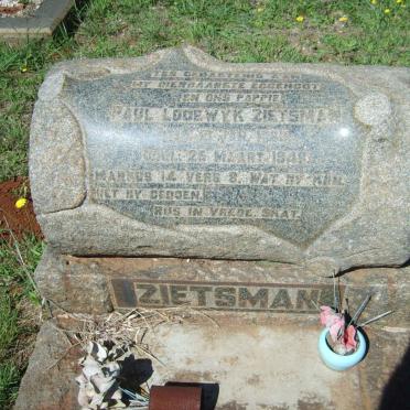 ZIETSMAN Paul Lodewyk -1948