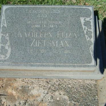 ZIETSMAN Kathleen Eliza 1911-19?2