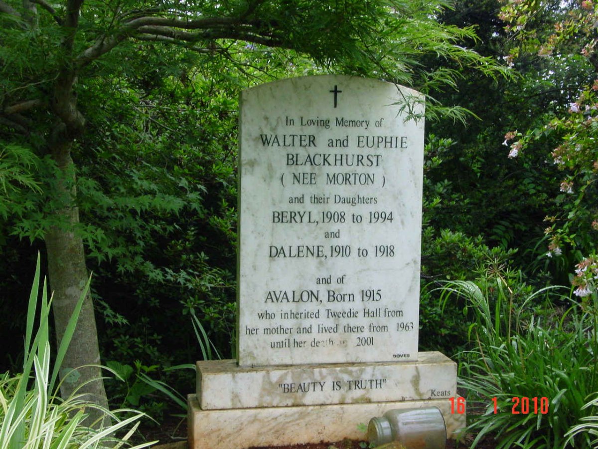 BLACKHURST Walter &amp; Euphie MORTON :: BLACKHURST Beryl 1908-1994 :: BLACKHURST Dalene 1910-1918 :: BLACKHURST Avalon 1915-