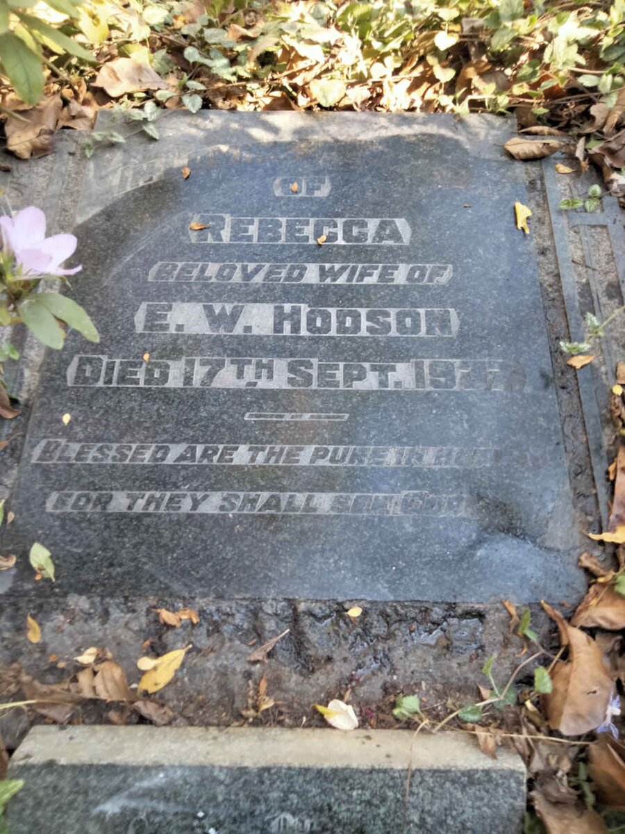 HODSON Rebecca -1927