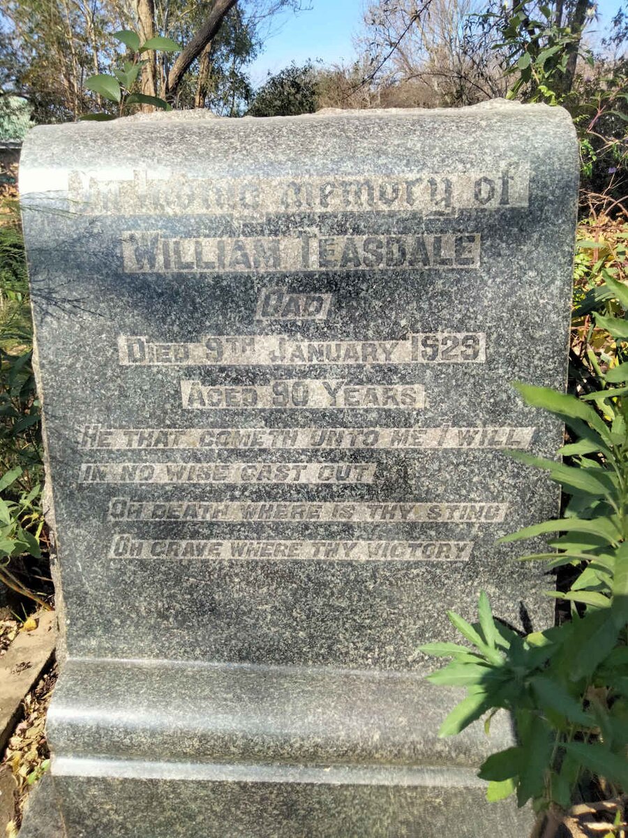 TEASDALE William -1929