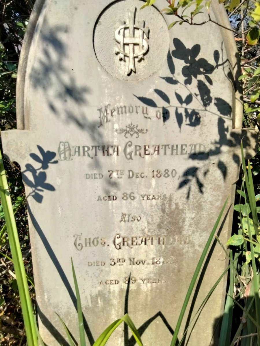 GREATHEAD Thomas -1883 & Martha -1889