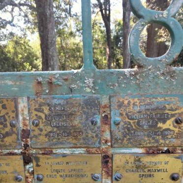 SPEIRS Lavinia nee SHAW 1851-1935 :: SPEIRS William Fairlie 1886-1928 :: SPEIRS Charles Maxwell 1914-1974 :: SPEIRS Louise nee HARRINGTON 1883-1960