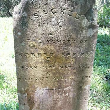 SPEIRS Robert 1802-1879 