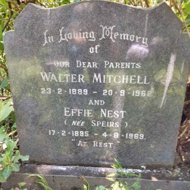 MITCHELL Walter 1889-1962 &amp; Effie Nest SPEIRS 1895-1969