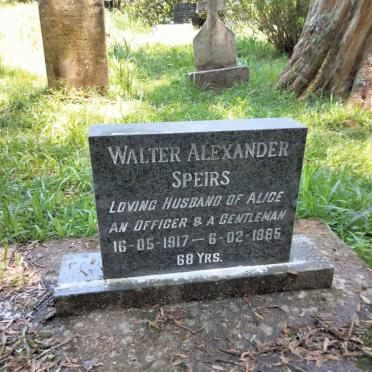 SPEIRS Walter Alexander 1917-1985