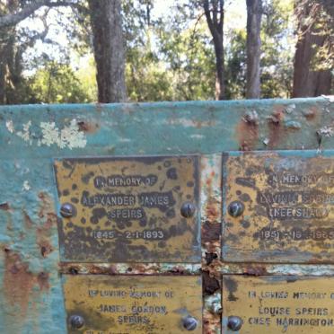 SPEIRS Alexander James 1845-1893 :: SPEIRS Lavinia nee SHAW 1851-1935 :: SPEIRS James Gordon 1879-1952 