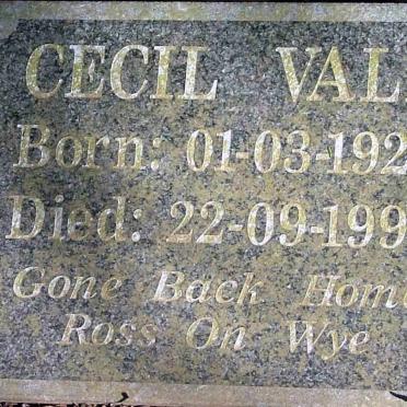 VALE Cecil 1925-1995
