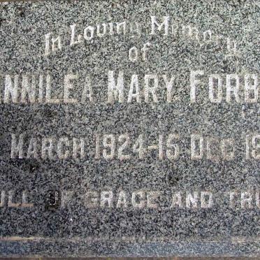 FORBES Annilea Mary 1924-1988