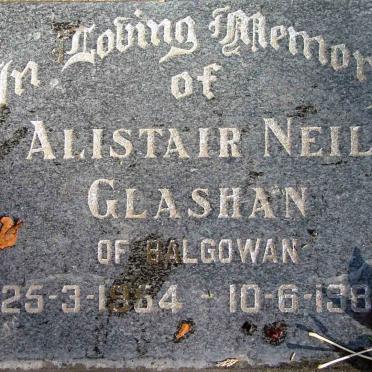 GLASHAN Alistair Neil 1954-1988