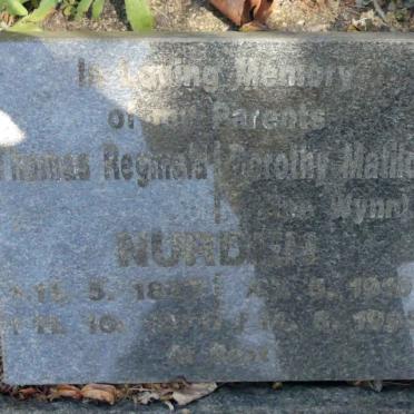 NURDEN Thomas Reginald 18??- &amp; Dorothy Matilda WYNN 19?0-19?5