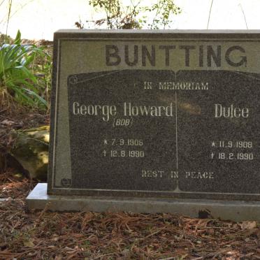 BUNTTING George Howard 1905-1990 &amp; Dulce 1908-1990