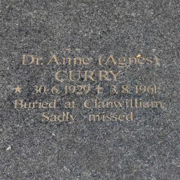 CURRY Anne 1929-1961