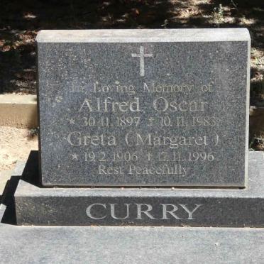 CURRY Alfred Oscar 1897-1983 &amp; Margaret 1906-1996