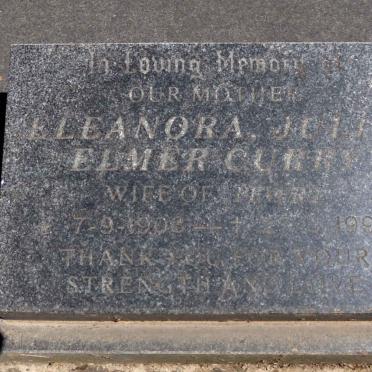 CURRY Frank Peveril 1906-1961 &amp; Eleanora Julia Elmer 1903-1998 :: CURRY Peveril Christopher James 1947-2010