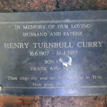 CURRY Henry Turnbull 1907-1987 &amp; Eva FOSTER 1910-2007 
