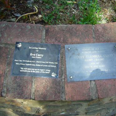 CURRY Henry Turnbull 1907-1987 &amp; Eva FOSTER 1910-2007