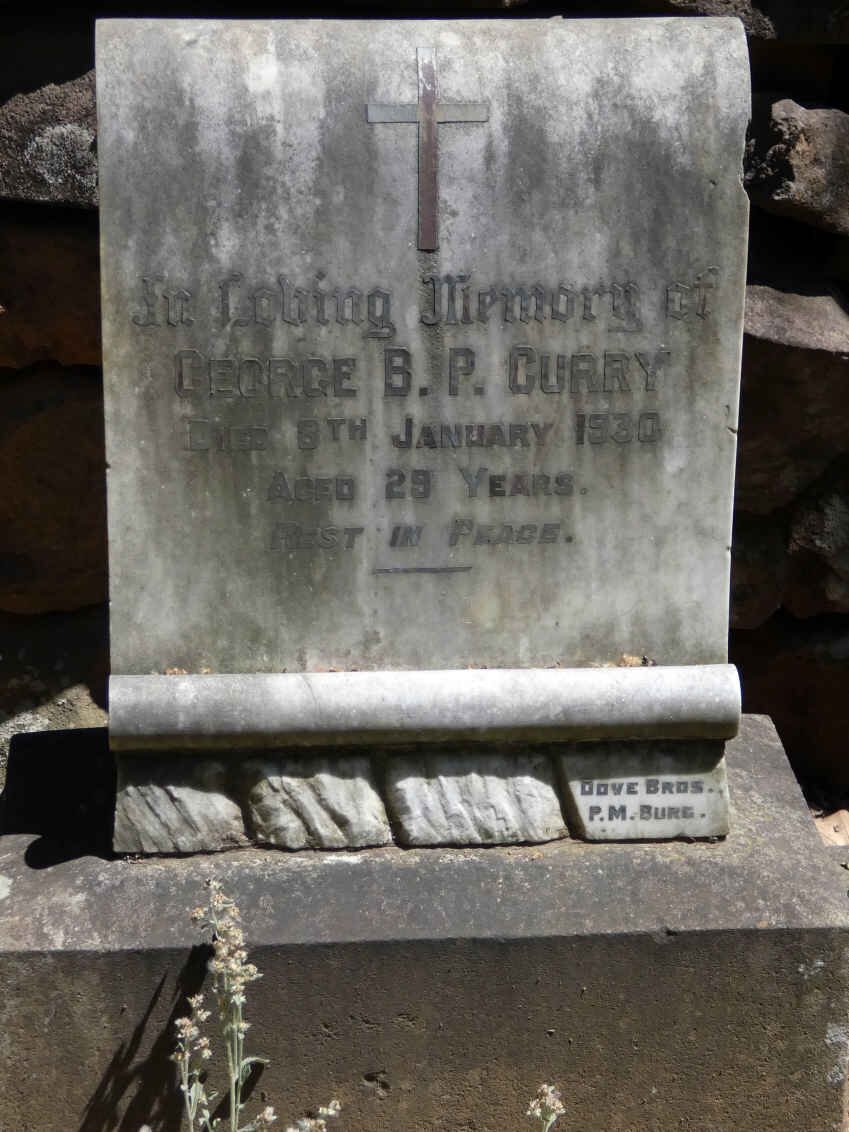 CURRY George B.P. -1930
