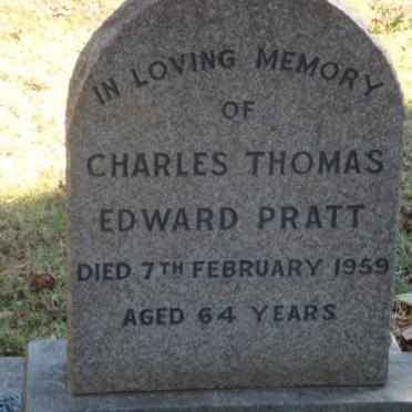 PRATT Charles Thomas Edward -1959