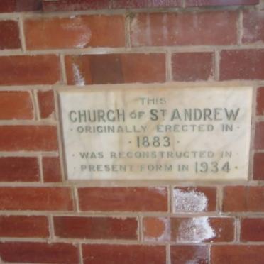 3. Church of St. Andrew - erected 1883, reconstructed 1934
