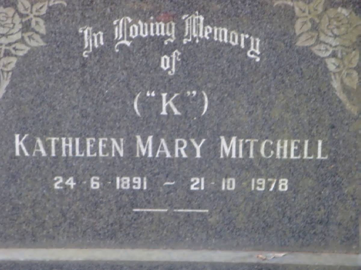 MITCHELL Kathleen Mary 1891-1978